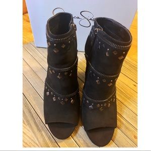 JESSICA SIMPSON OPEN TOE PLATFORM WEDGES